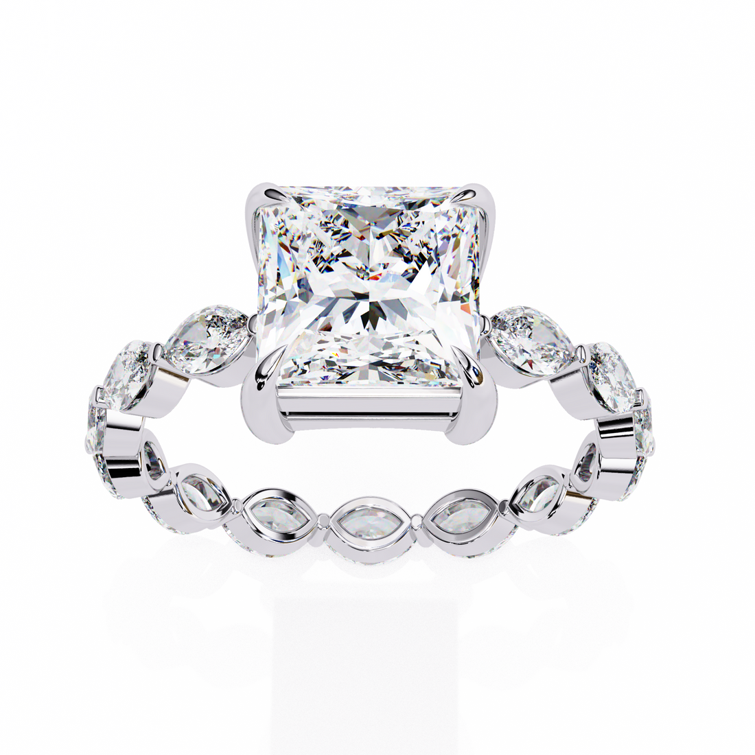 Perfect Rhythm Princess Diamond Ring11