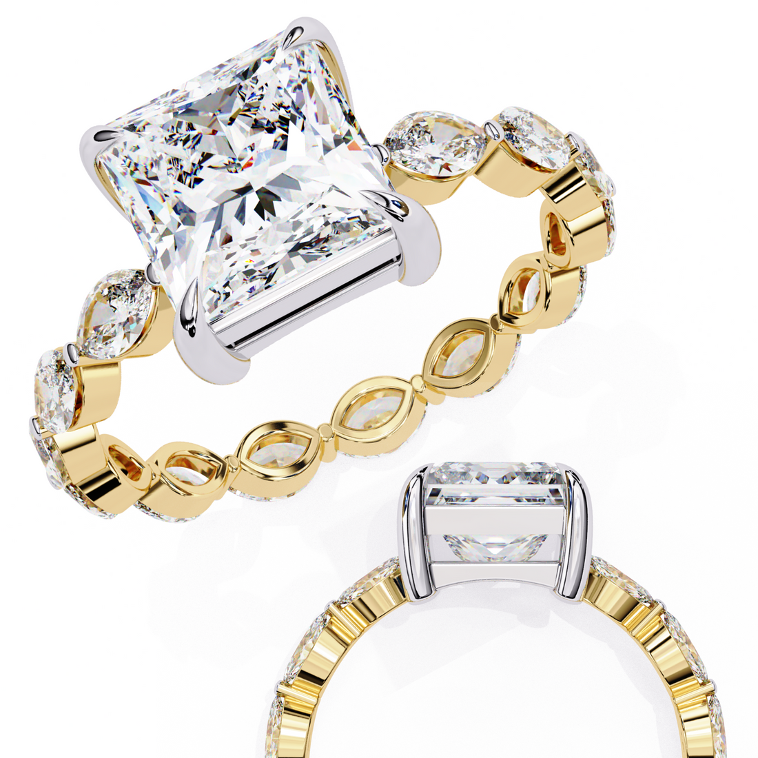 Perfect Rhythm Princess Diamond Ring3