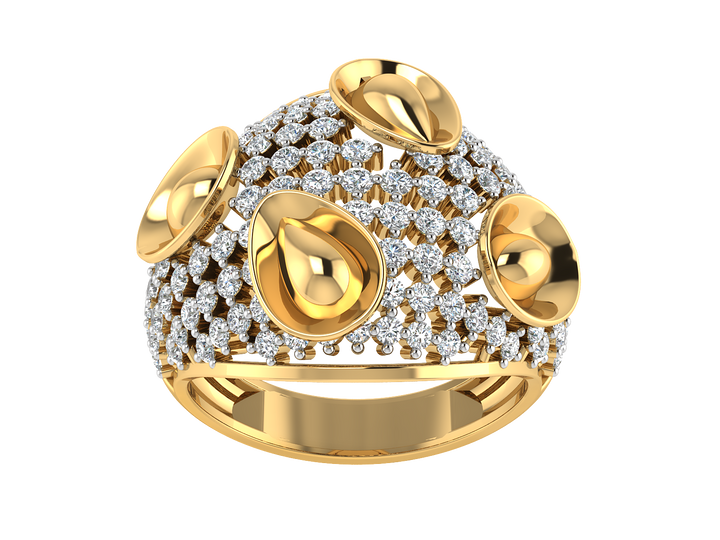 Petal Glow Diamond Ring