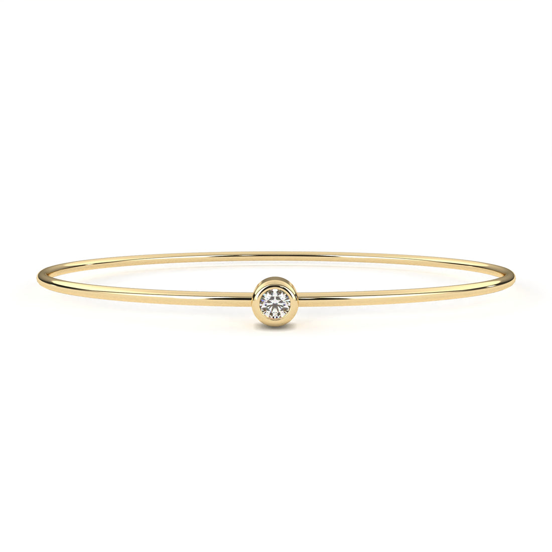 Petite Bezel Round Diamond Bracelet