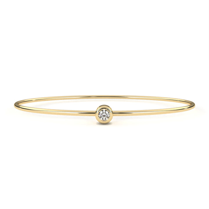 Petite Bezel Round Diamond Bracelet