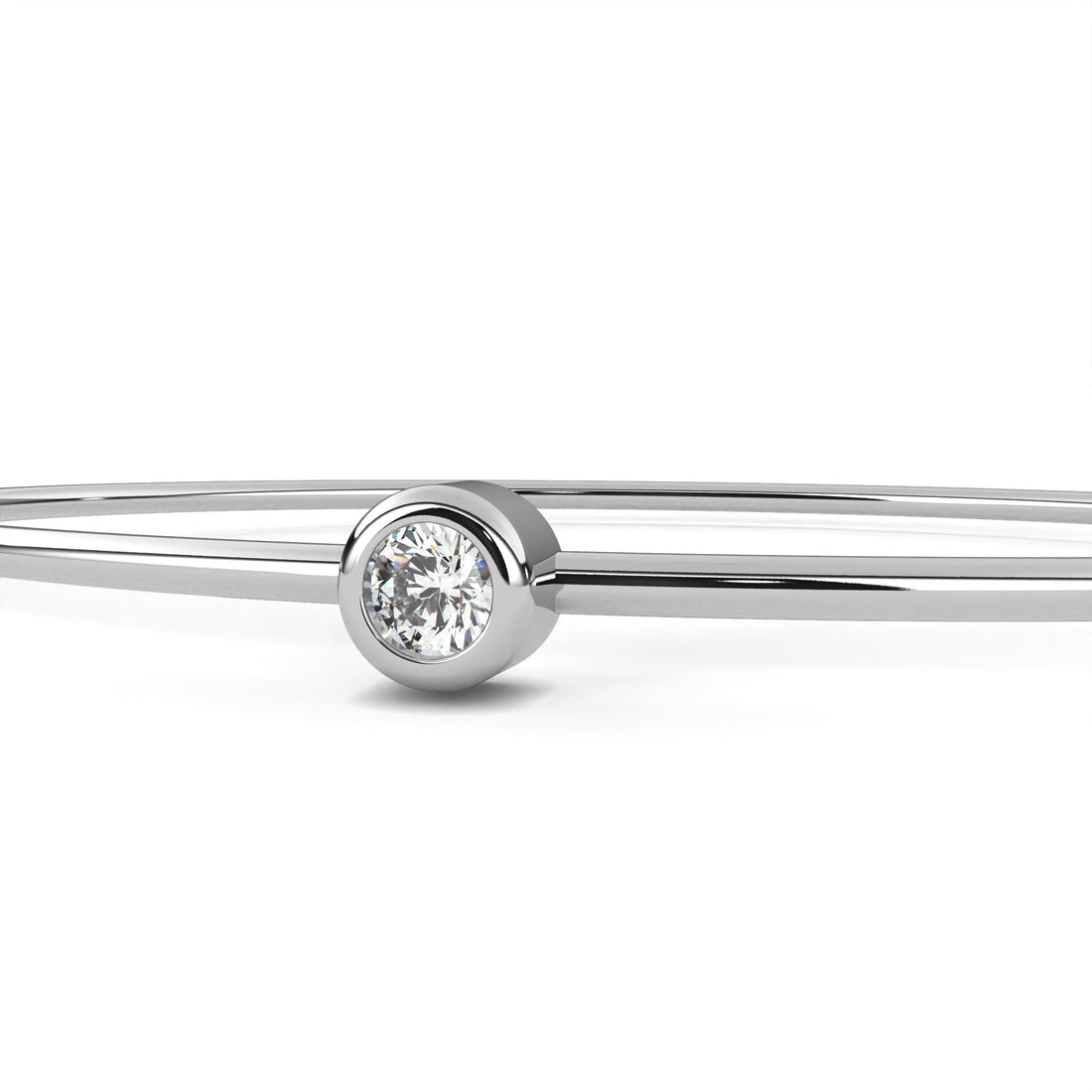 Petite Bezel Round Diamond Bracelet