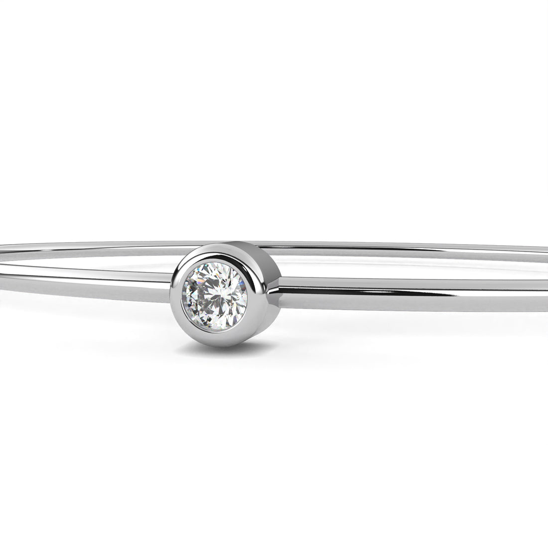 Petite Bezel Round Diamond Bracelet