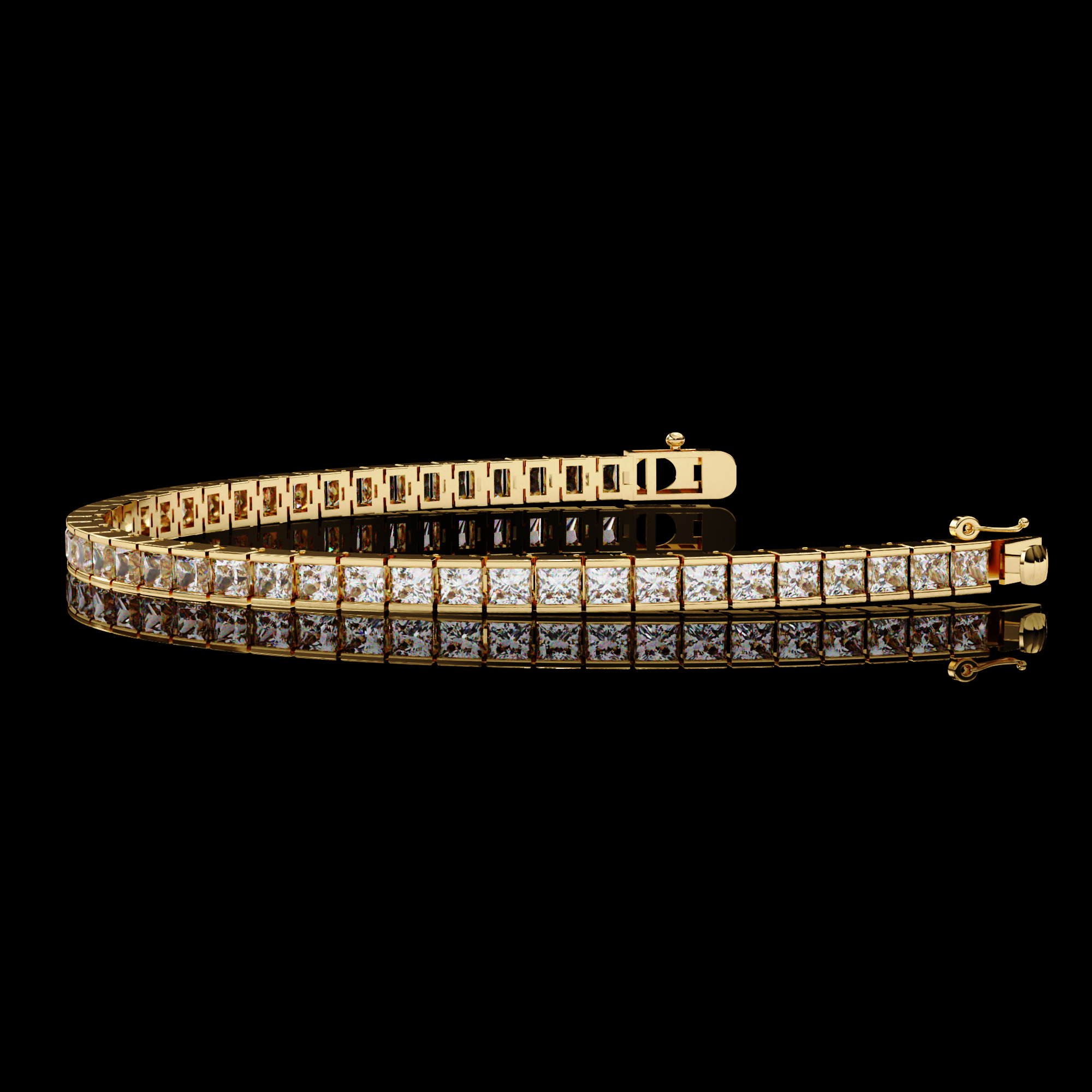 Princess Diamond Tennis Bracelet