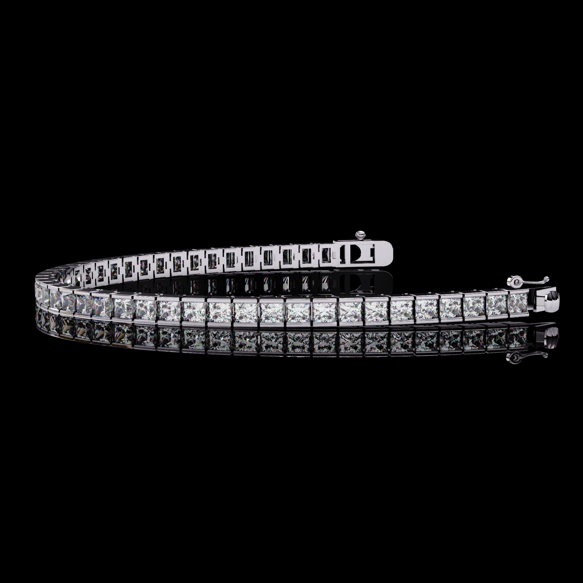 Princess Diamond Tennis Bracelet