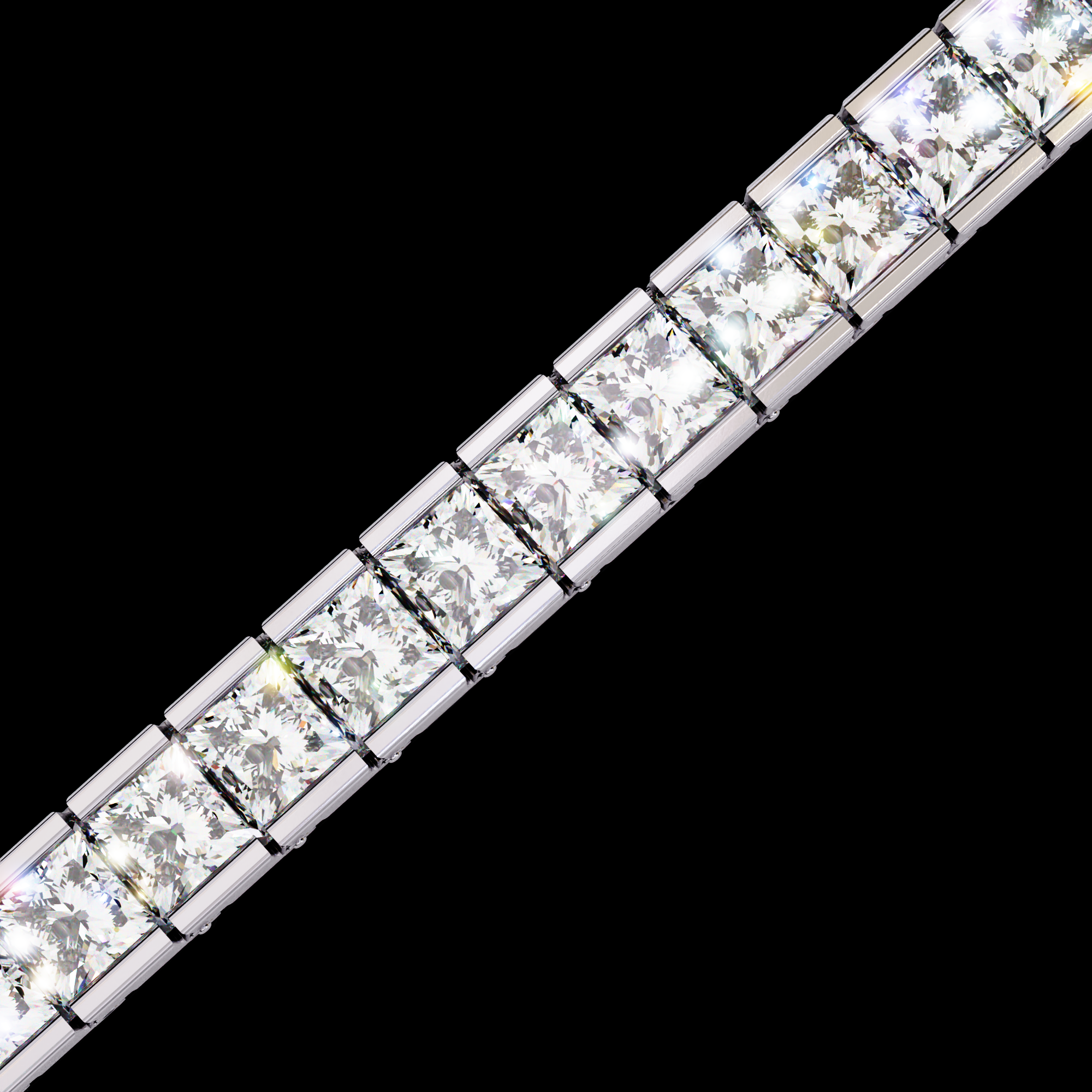 Princess Diamond Tennis Bracelet