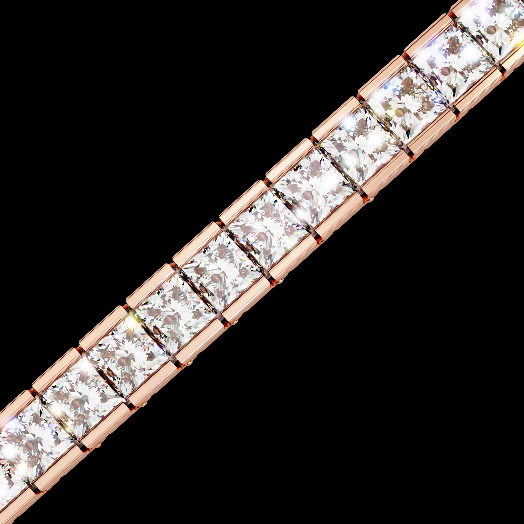 Princess Diamond Tennis Bracelet