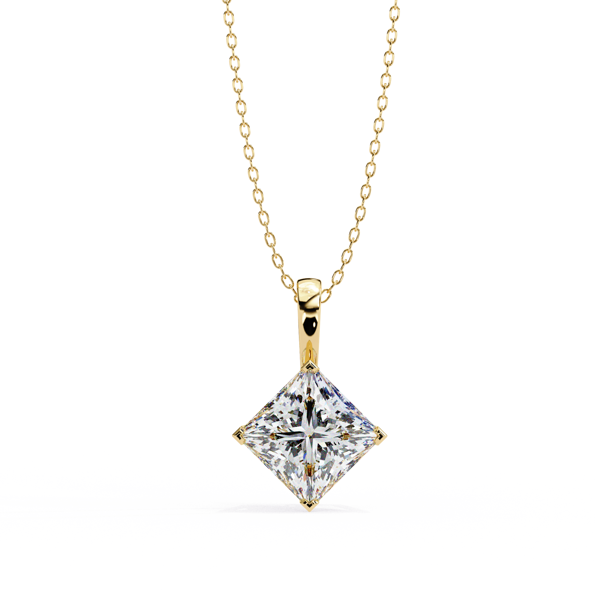 Princess Lab Grown Diamond pendant