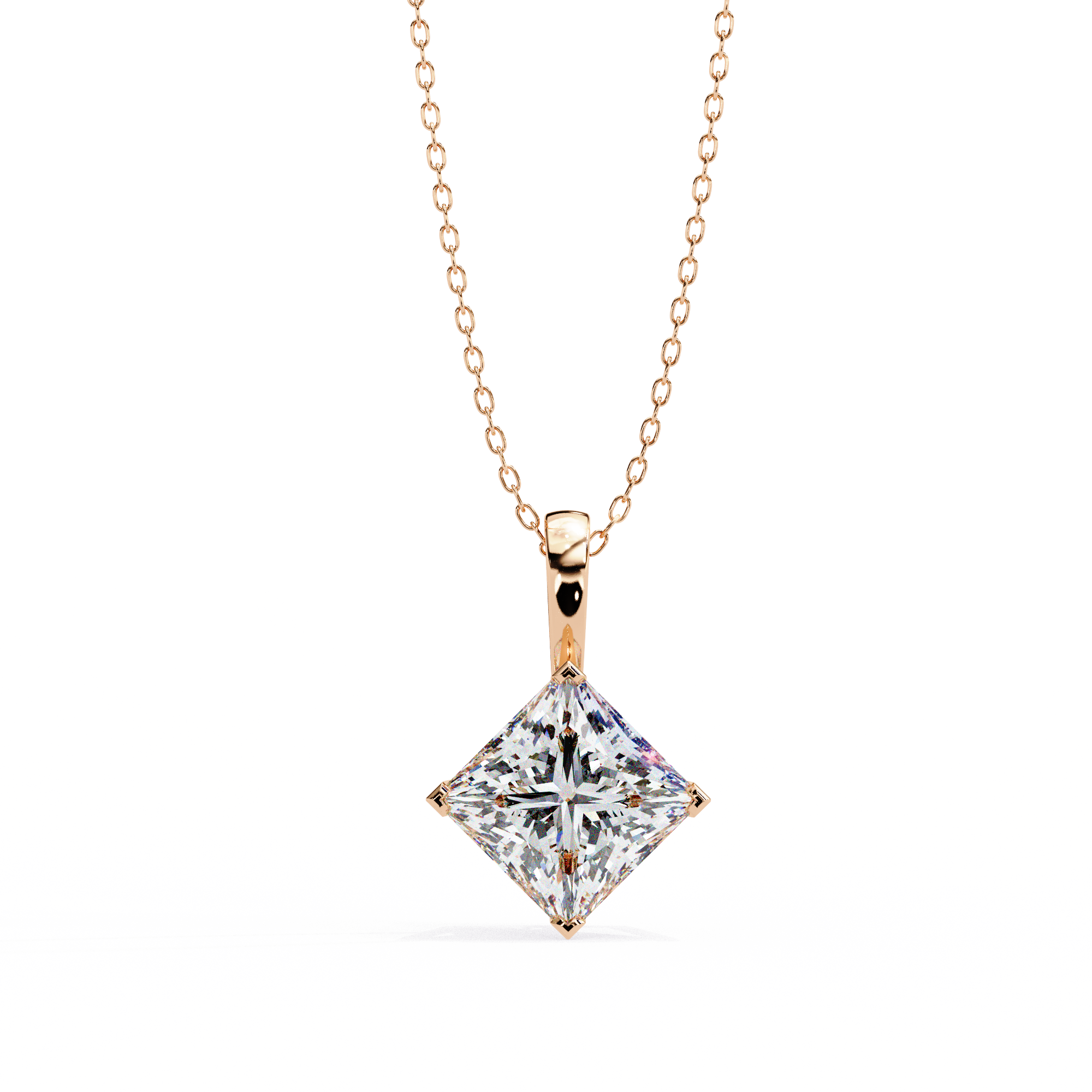 Princess Lab Grown Diamond pendant