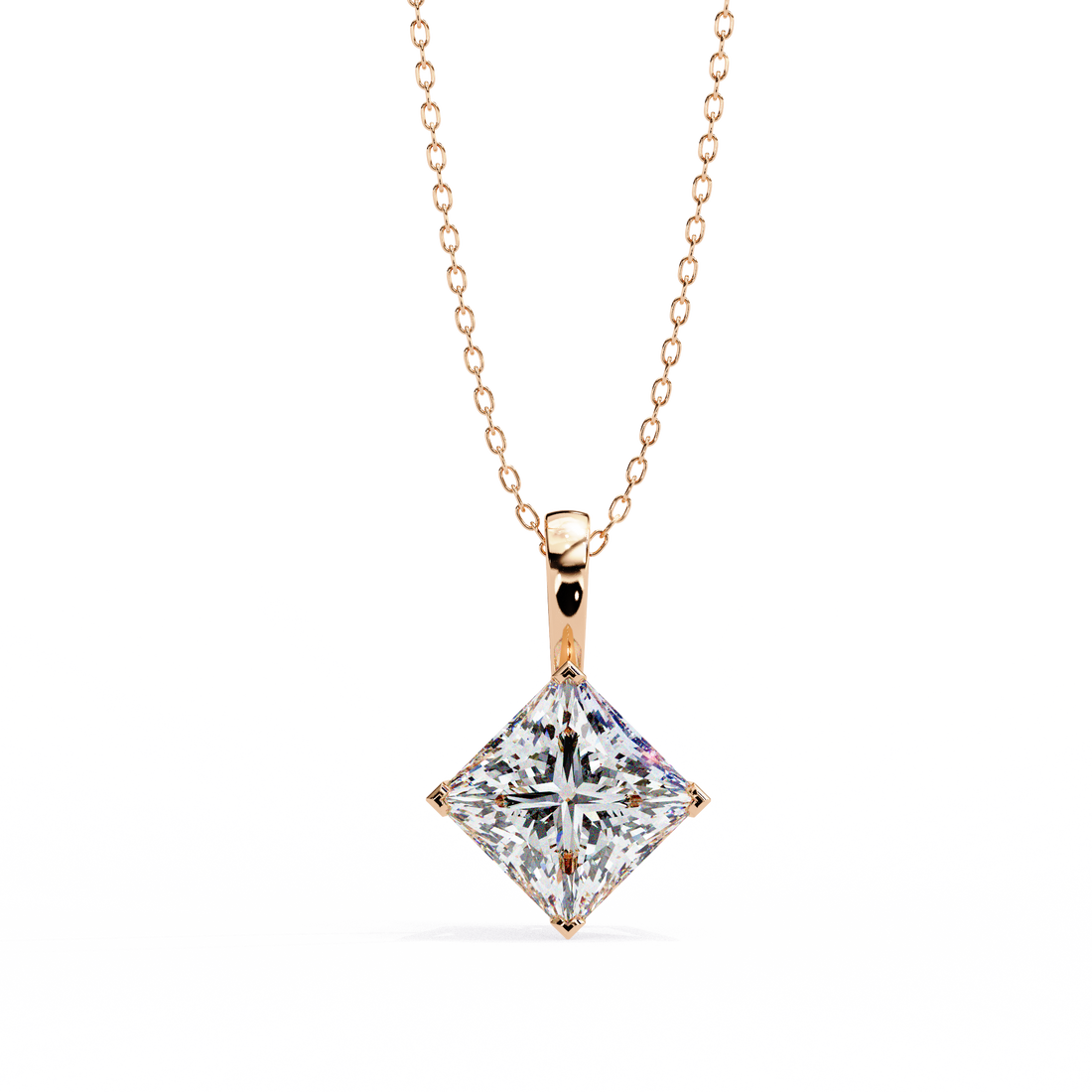 Princess Lab Grown Diamond pendant
