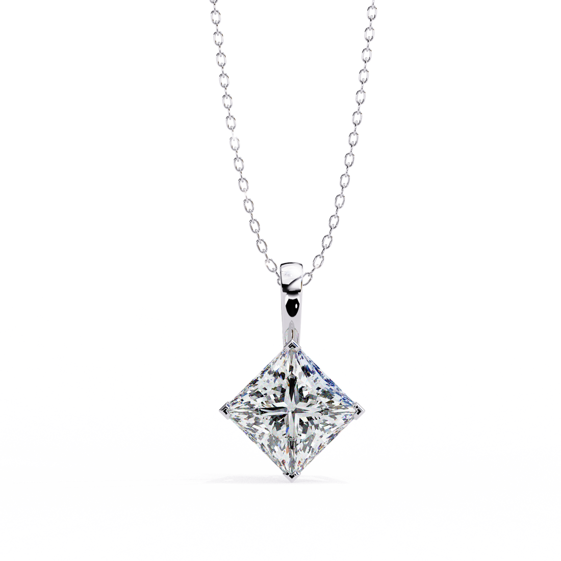 Princess Lab Grown Diamond pendant