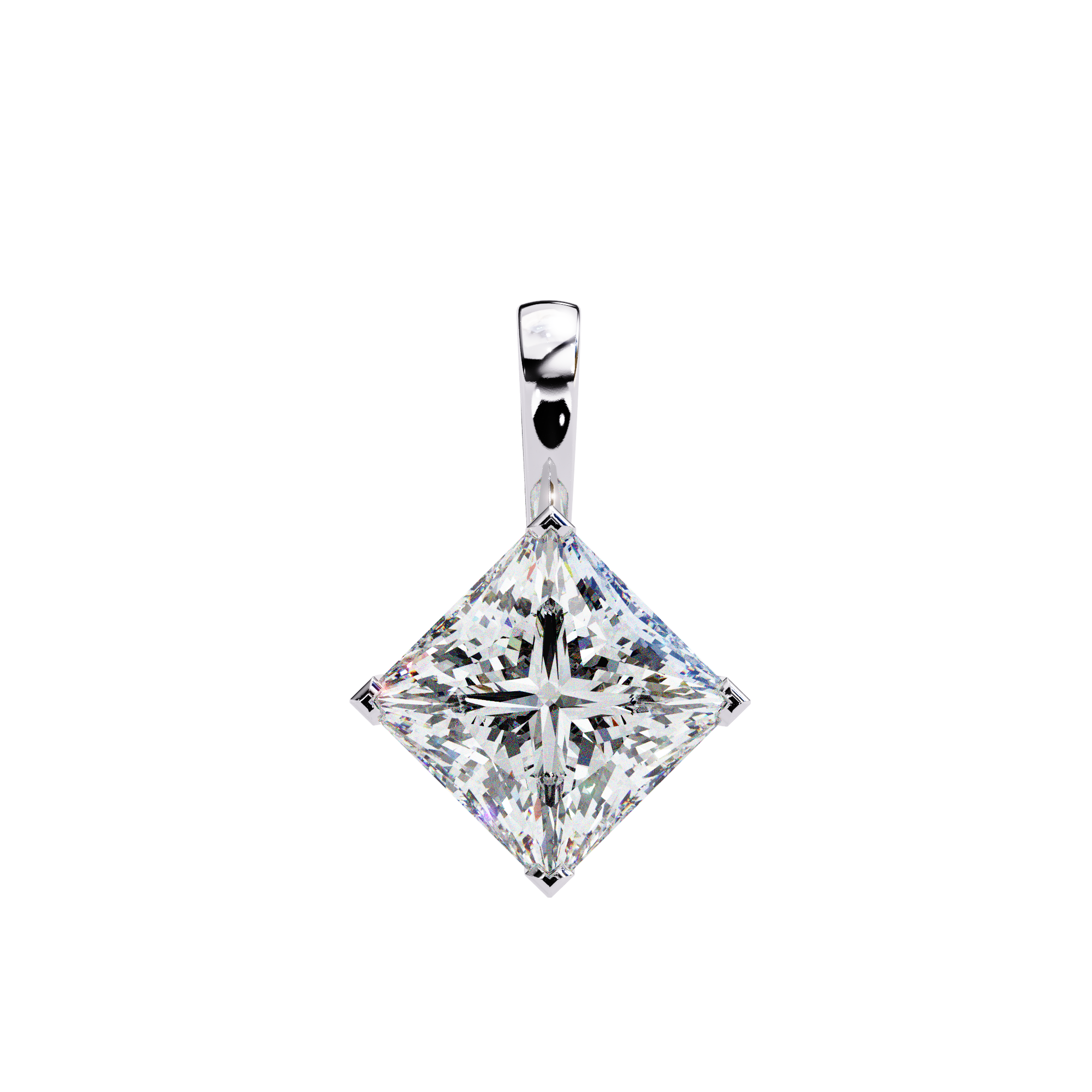 Princess Lab Grown Diamond pendant