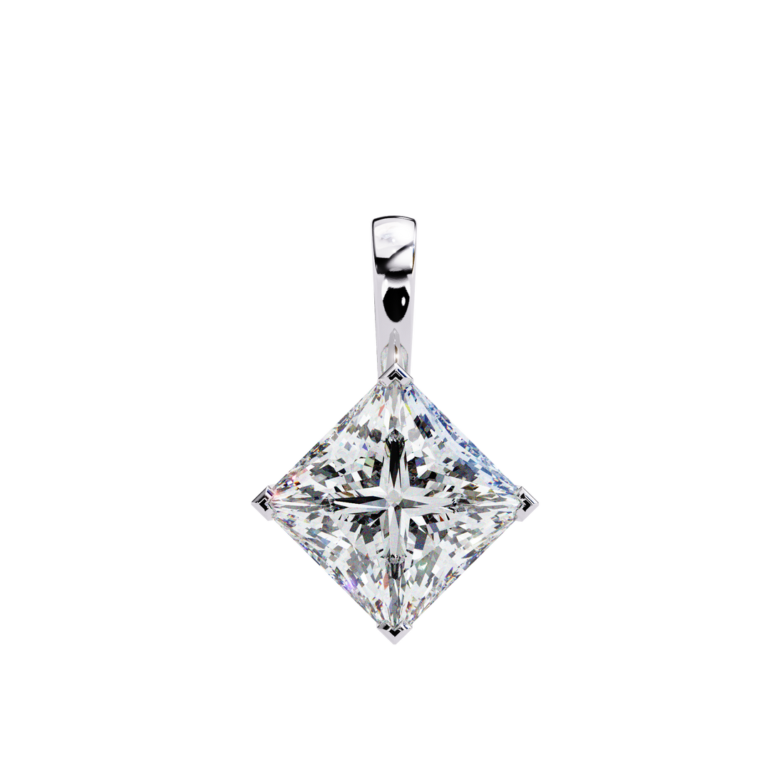 Princess Lab Grown Diamond pendant
