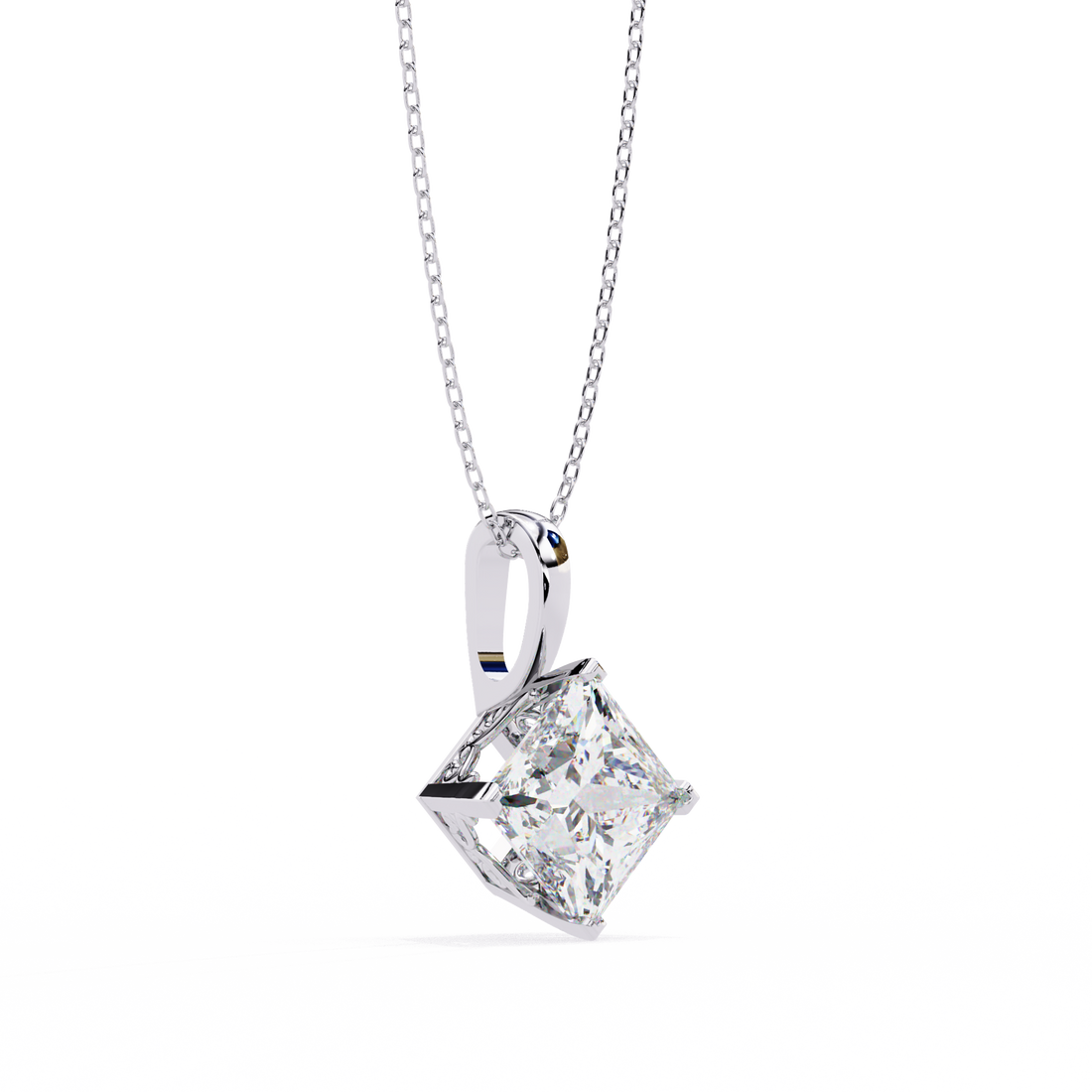 Princess Lab Grown Diamond pendant