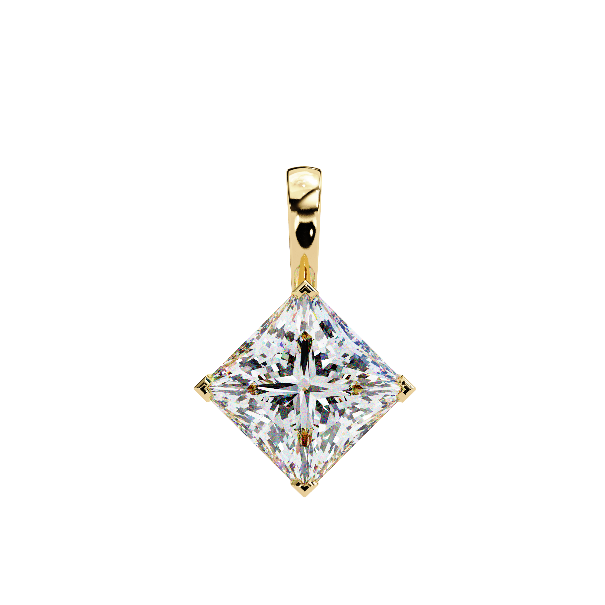 Princess Lab Grown Diamond pendant