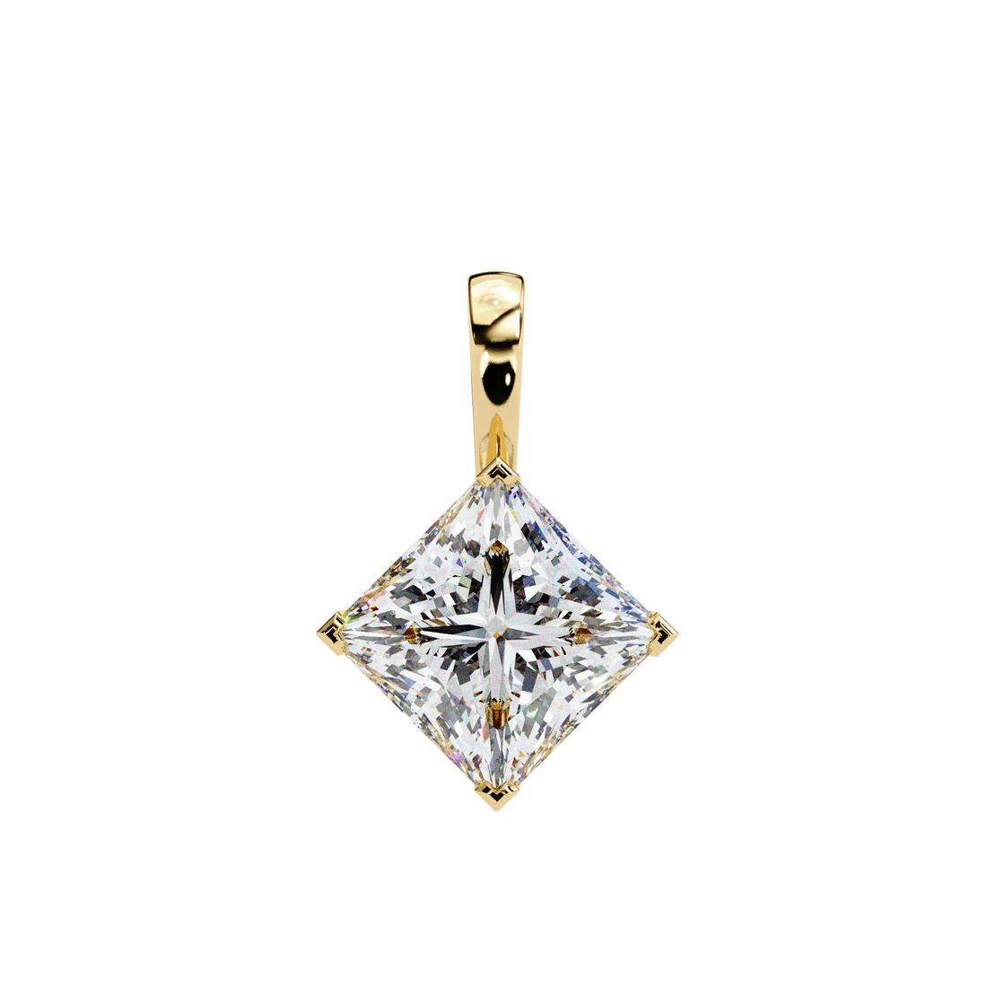 Princess Lab Grown Diamond pendant