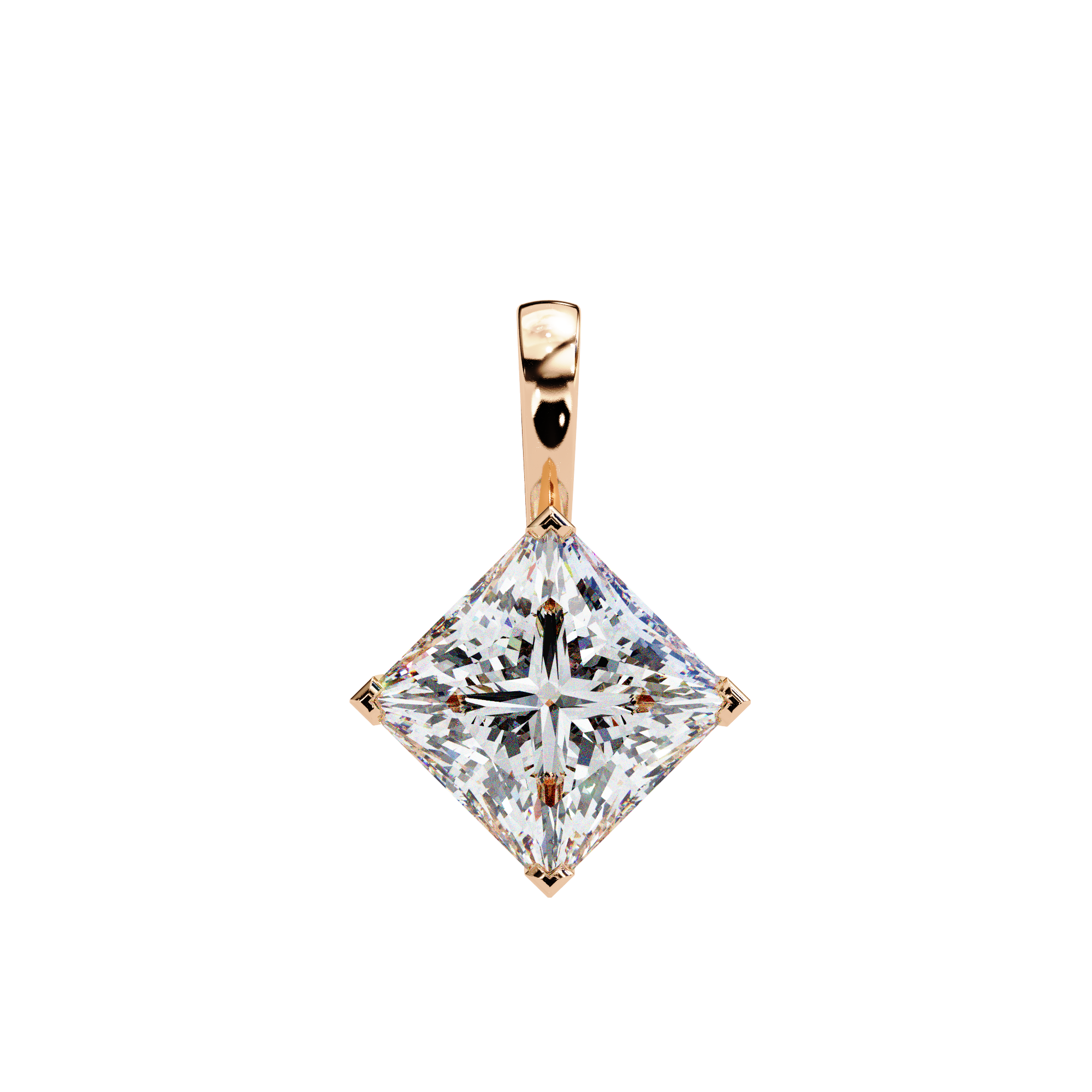 Princess Lab Grown Diamond pendant