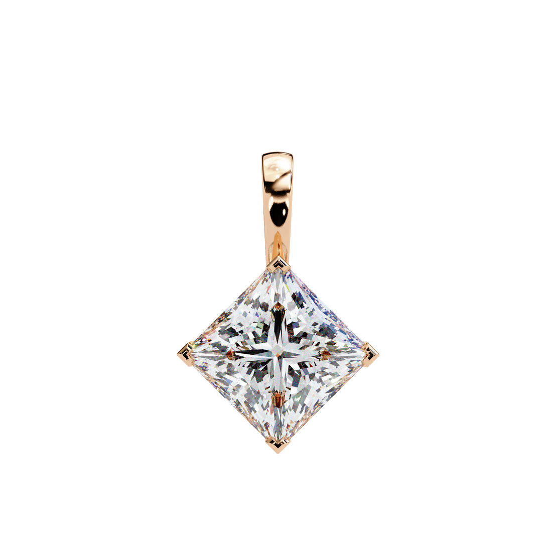 Princess Lab Grown Diamond pendant