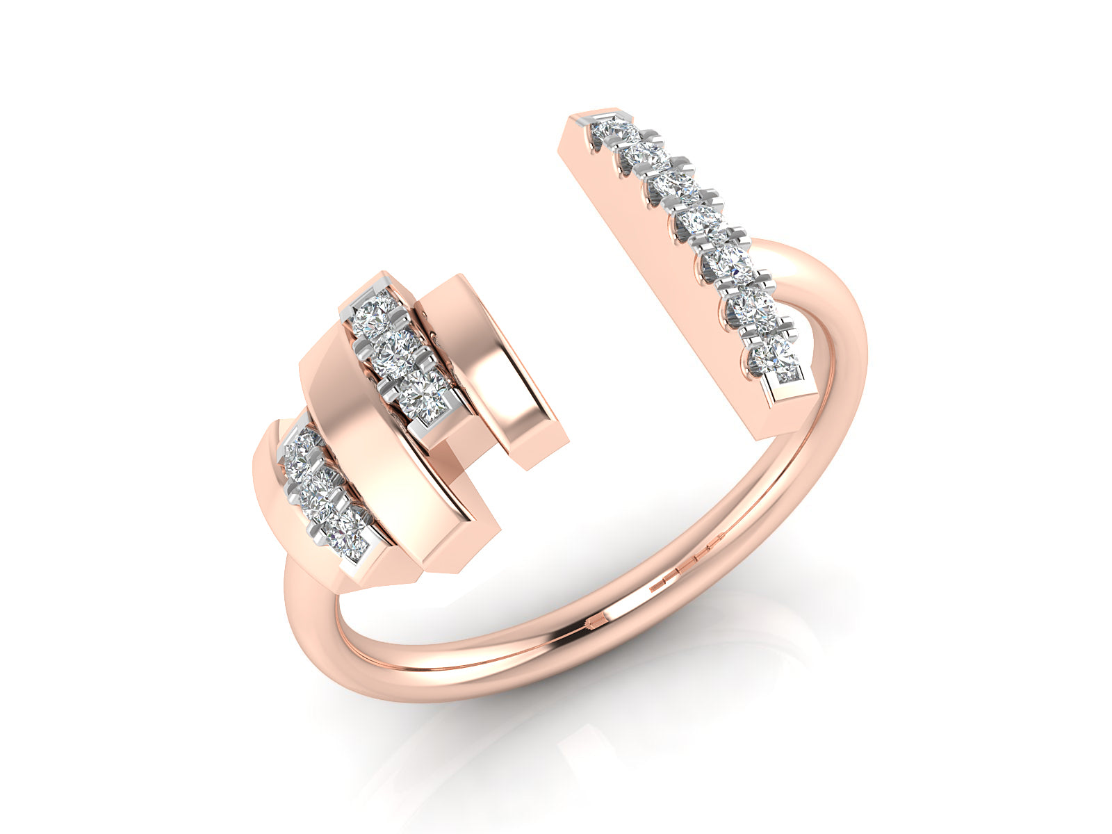 Quatre Sparkling Diamond Ring 4