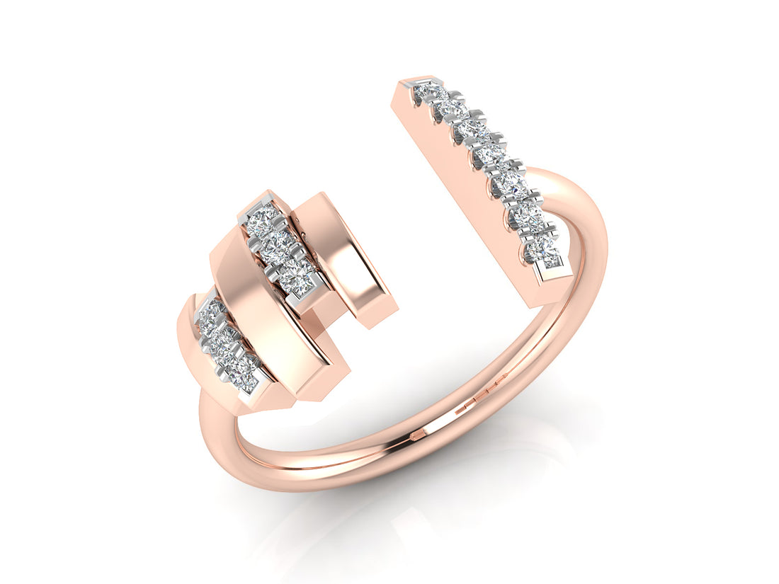 Quatre Sparkling Diamond Ring 4