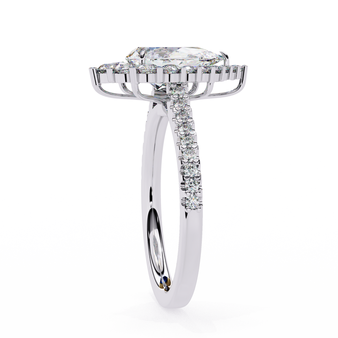 Queen’s Teardrop Lab Grown Diamond Ring14