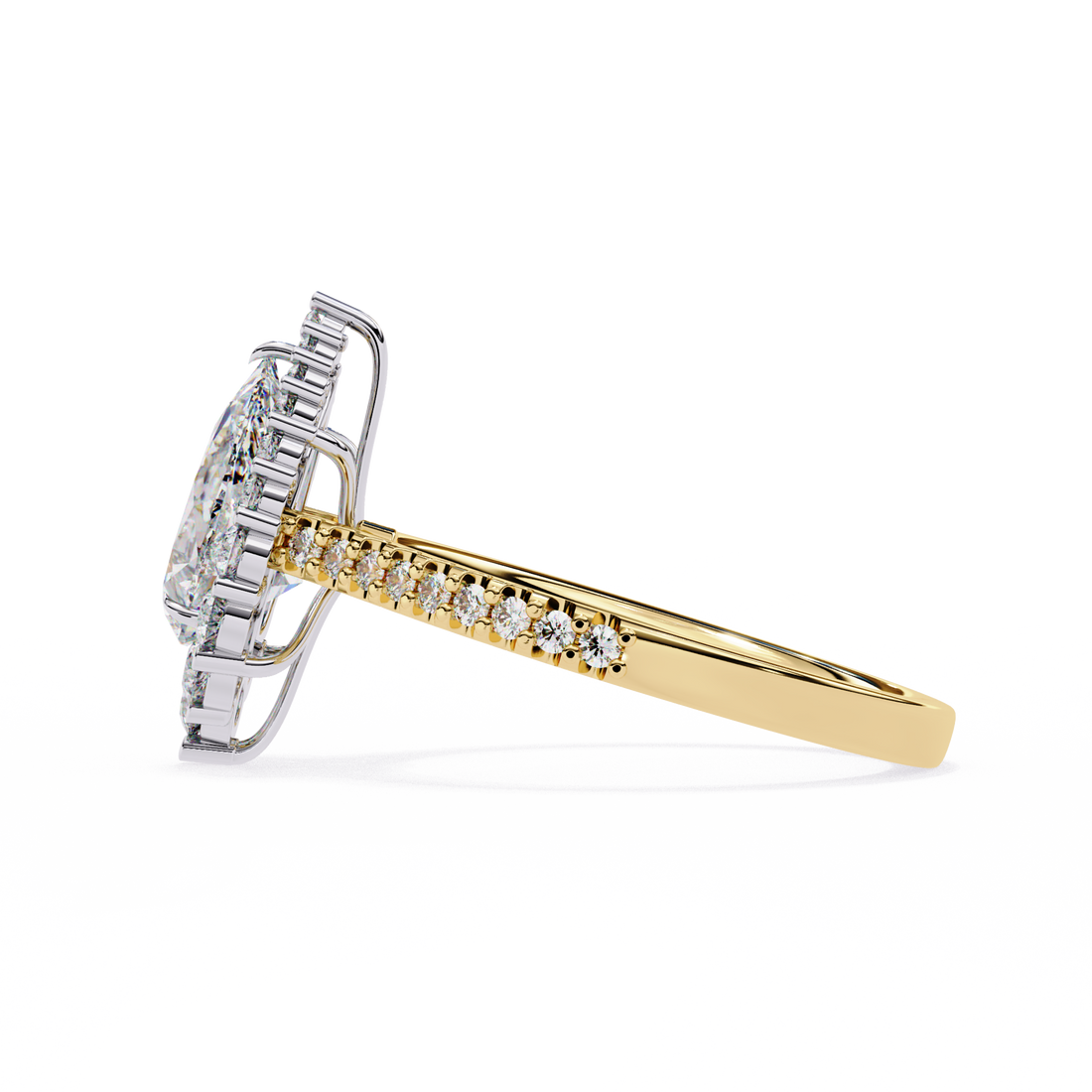 Queen’s Teardrop Lab Grown Diamond Ring3