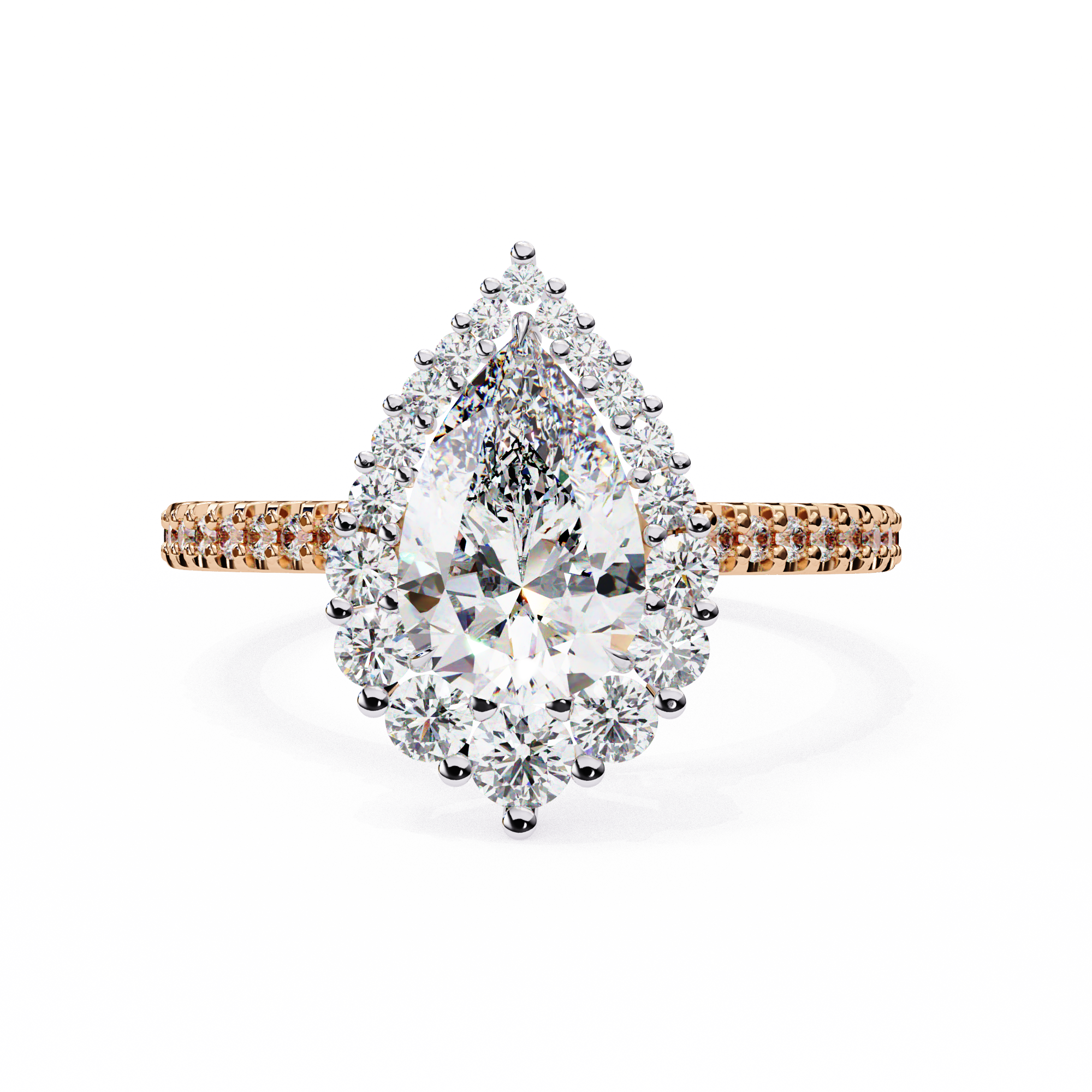 Queen’s Teardrop Lab Grown Diamond Ring6