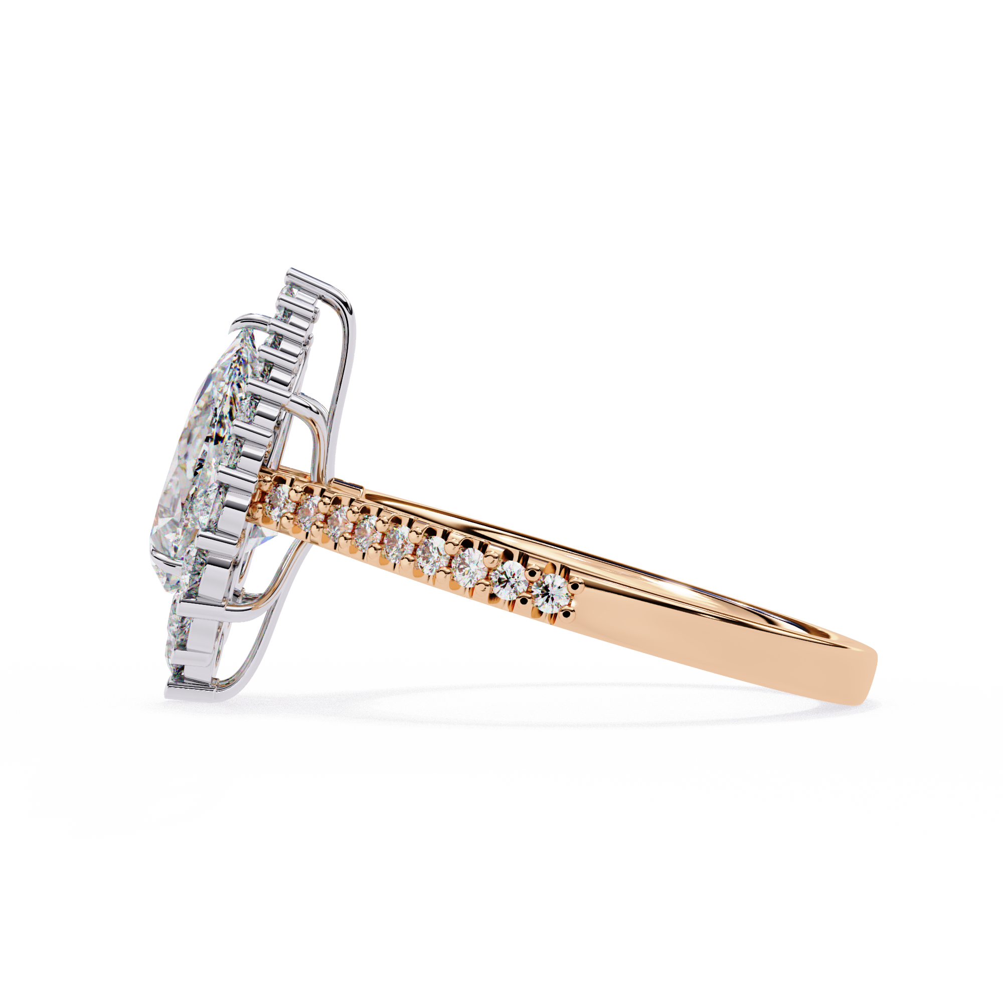 Queen’s Teardrop Lab Grown Diamond Ring8