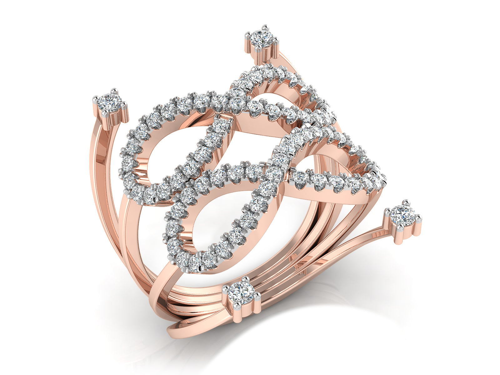 Infinity Bloom Diamond Ring