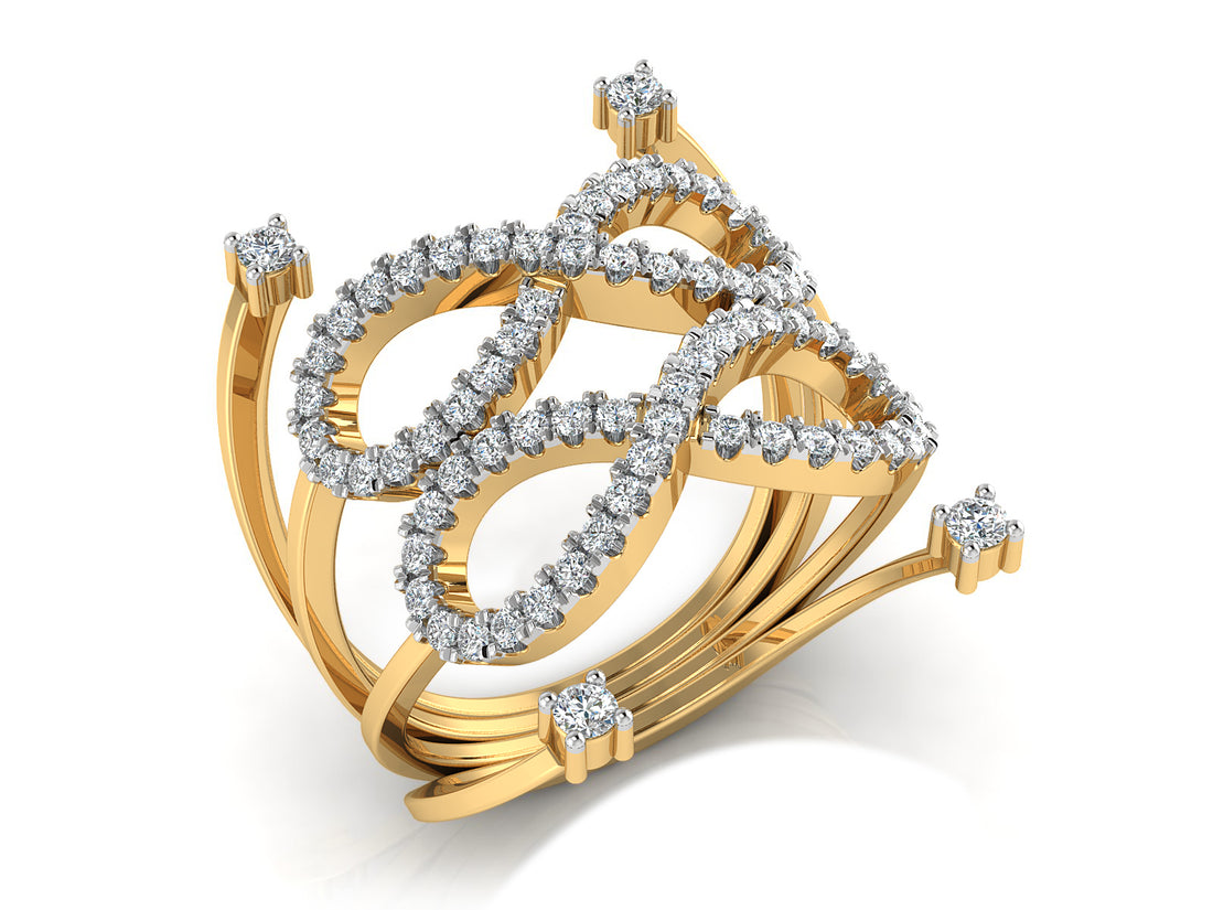 Infinity Bloom Diamond Ring