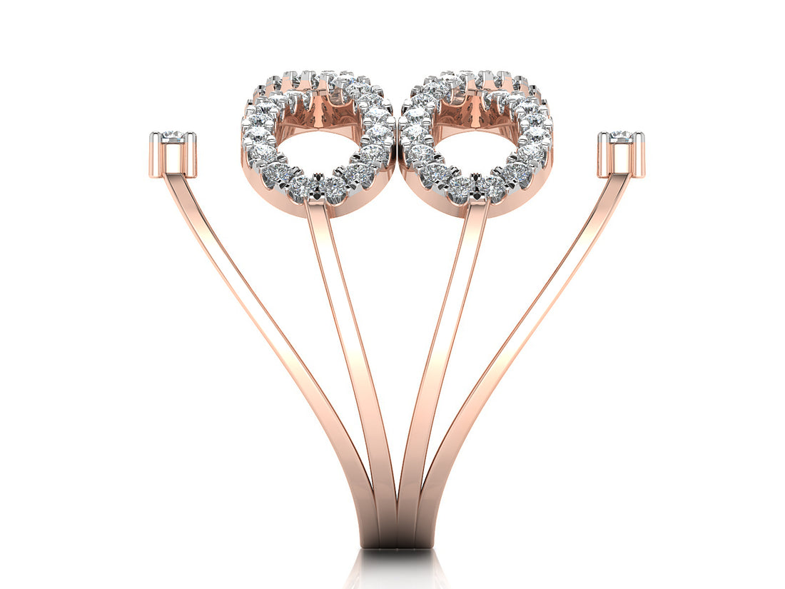 Infinity Bloom Diamond Ring