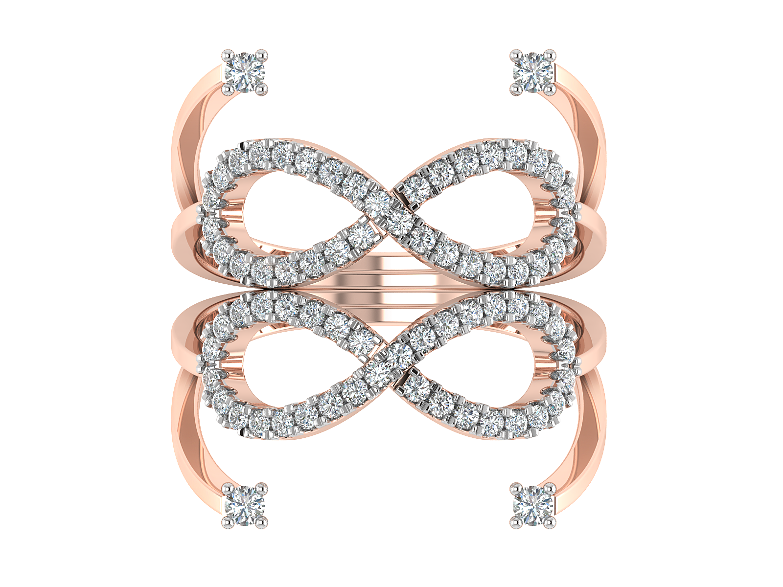 Infinity Bloom Diamond Ring