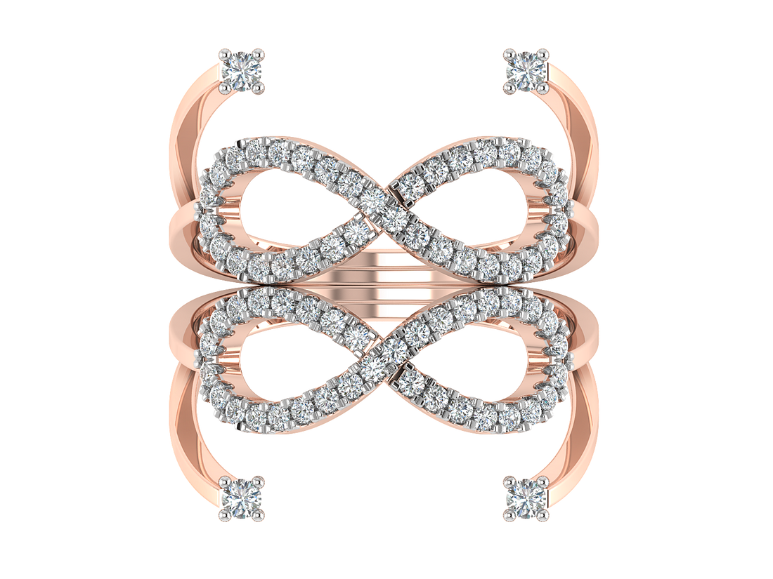 Infinity Bloom Diamond Ring