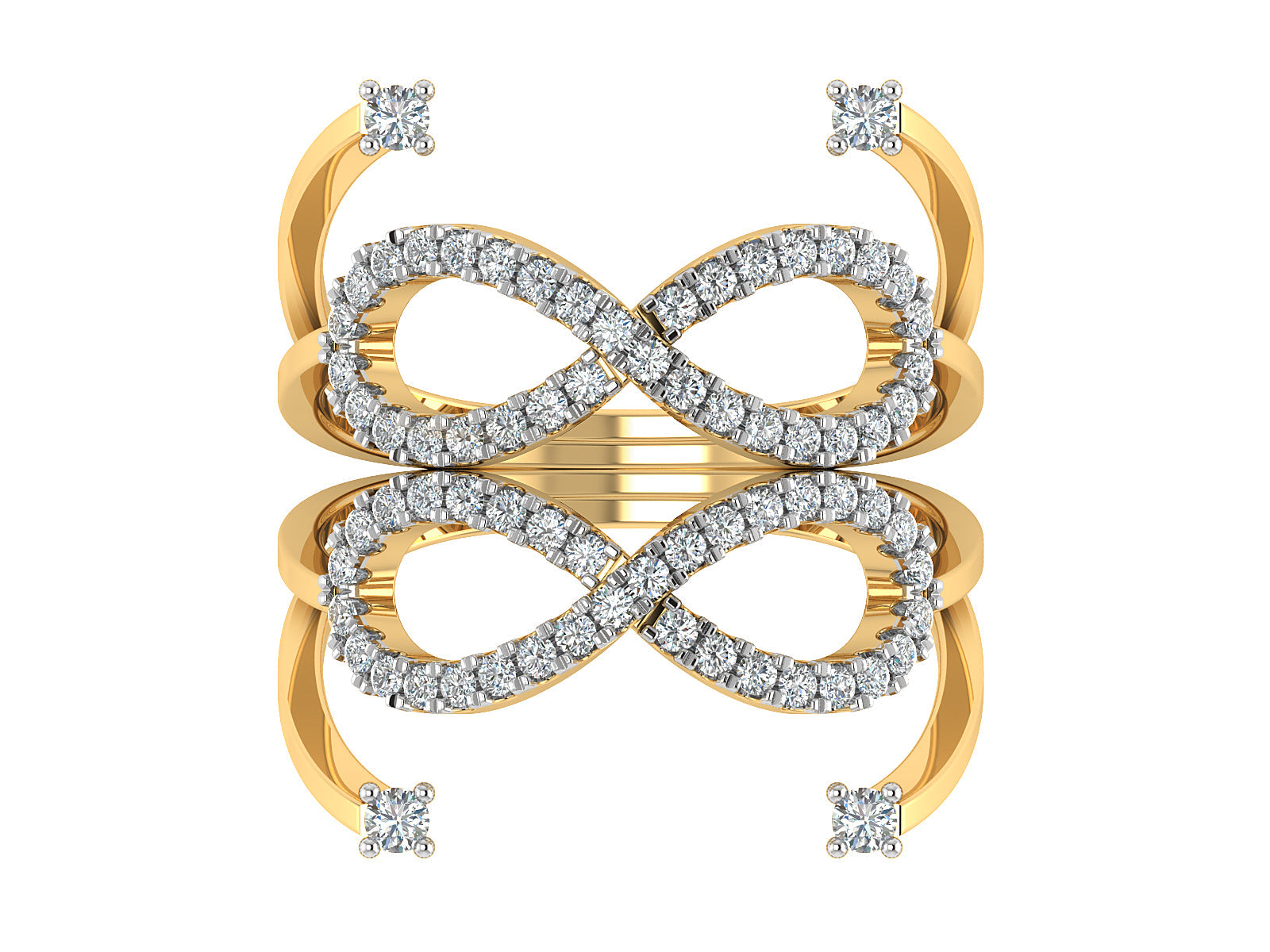 Infinity Bloom Diamond Ring