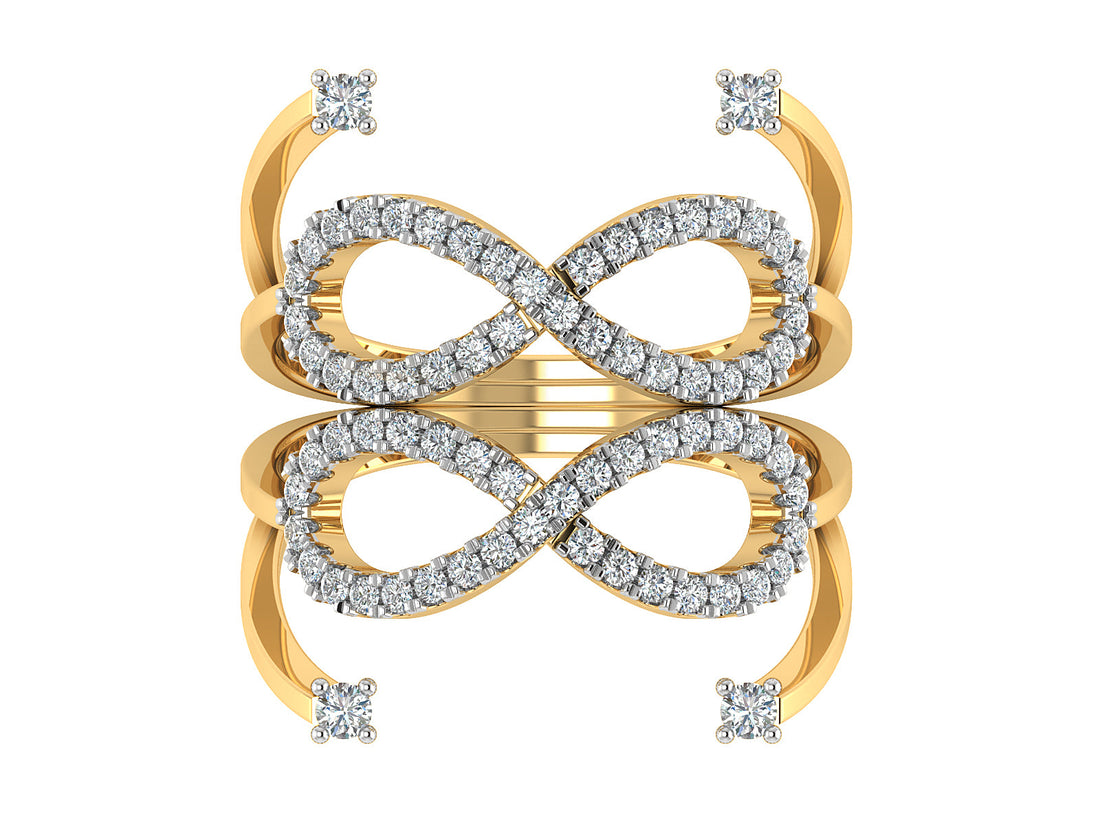 Infinity Bloom Diamond Ring