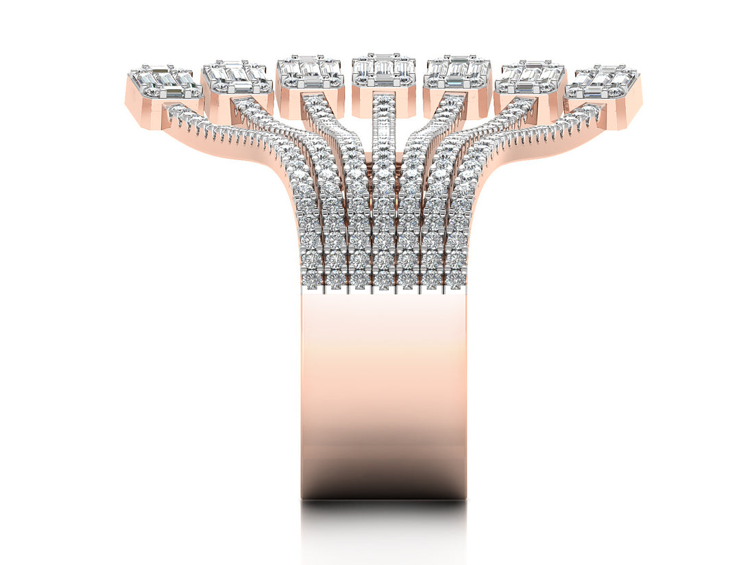 Exquisite Layered  Diamond Ring