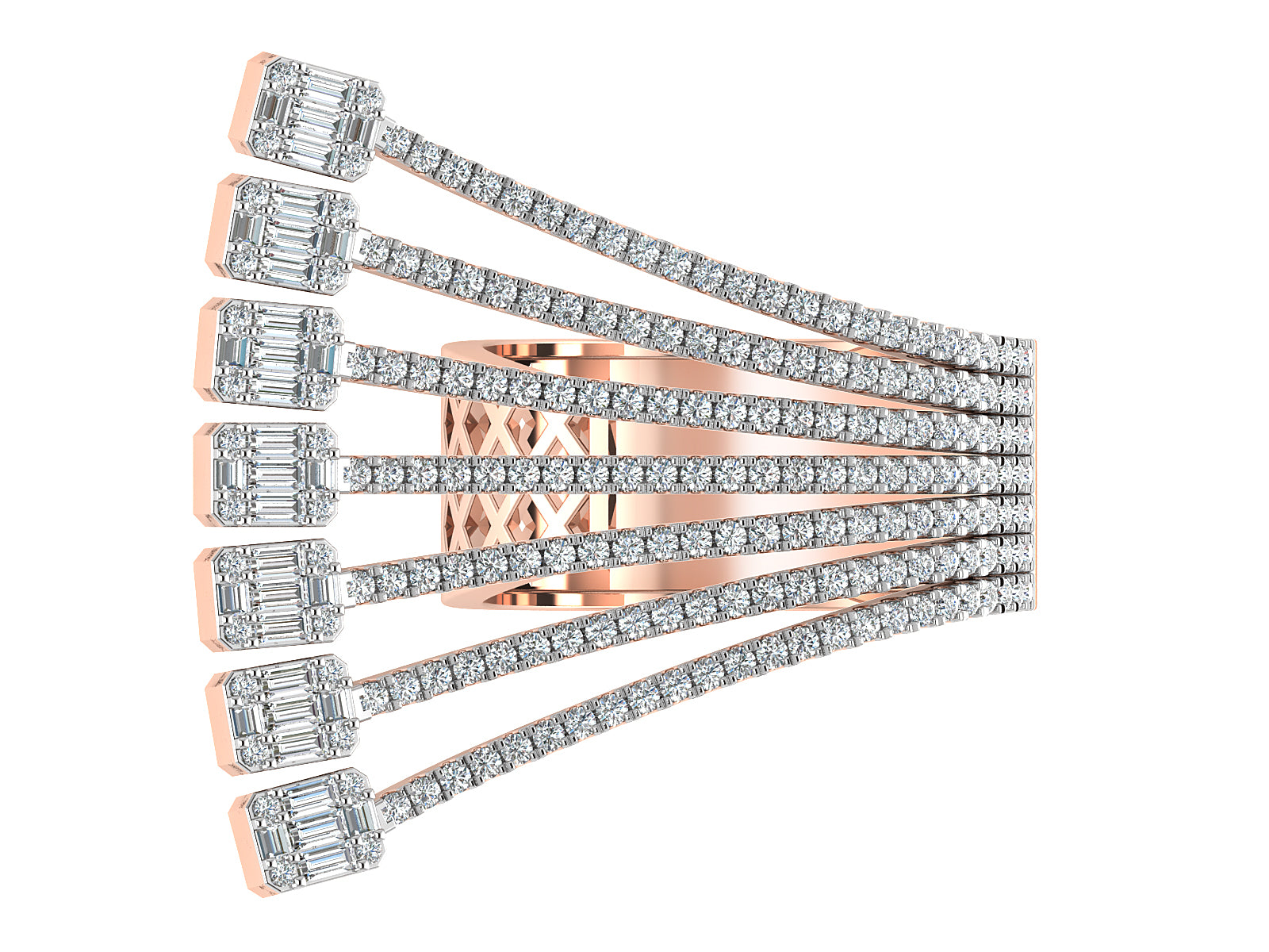 Exquisite Layered  Diamond Ring