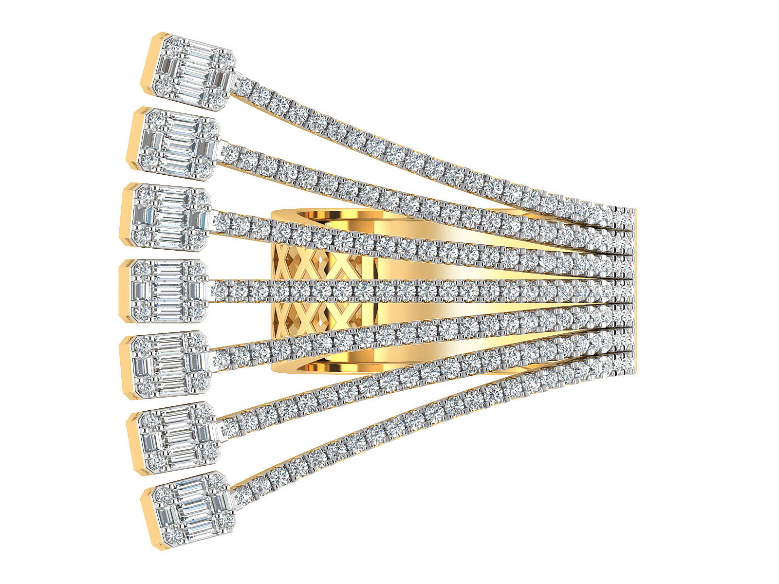 Exquisite Layered  Diamond Ring