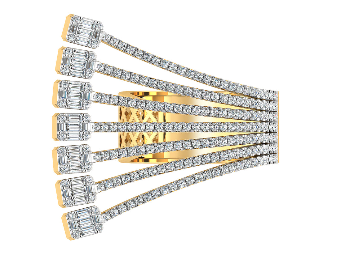 Exquisite Layered  Diamond Ring