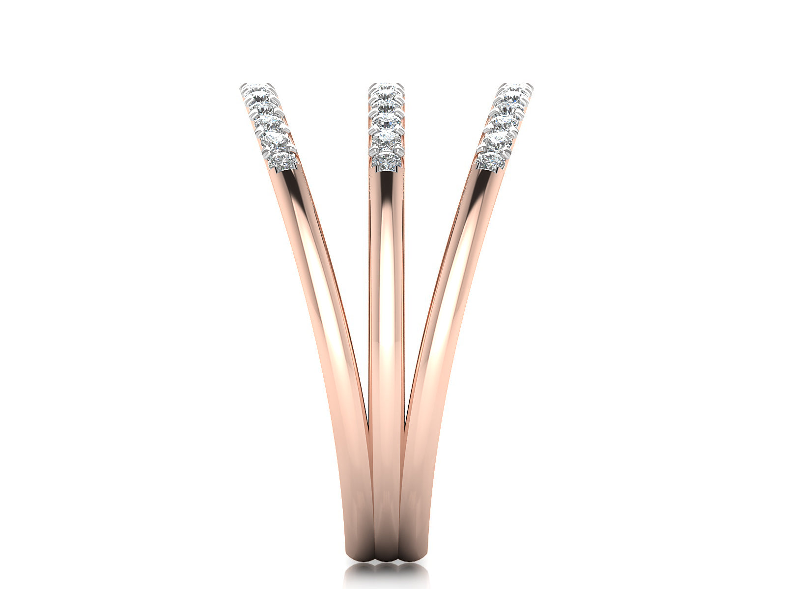 Radiant Rows Diamond Ring