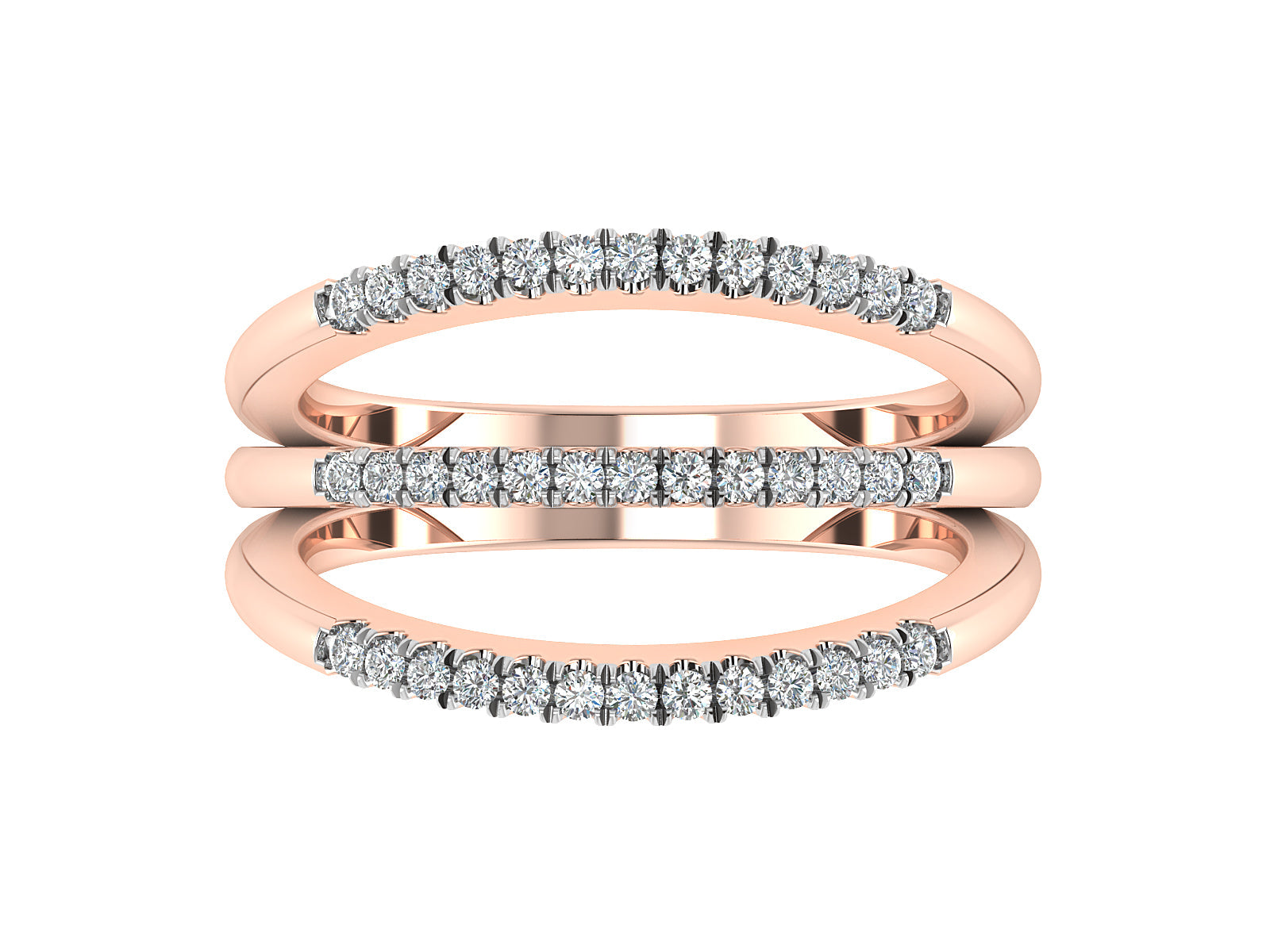 Radiant Rows Diamond Ring