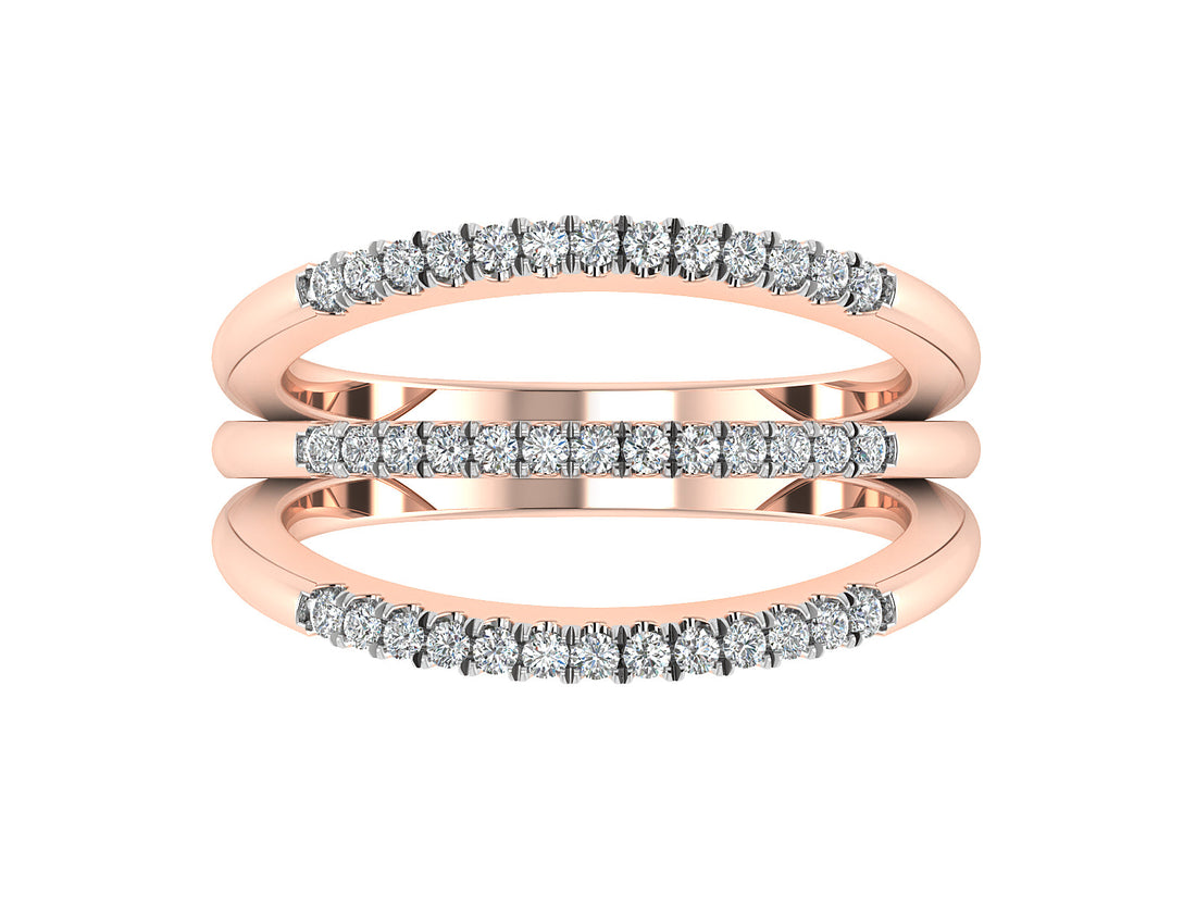 Radiant Rows Diamond Ring