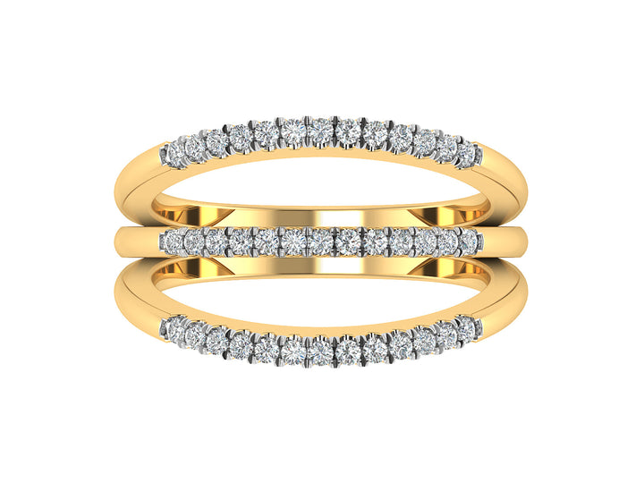 Radiant Rows Diamond Ring