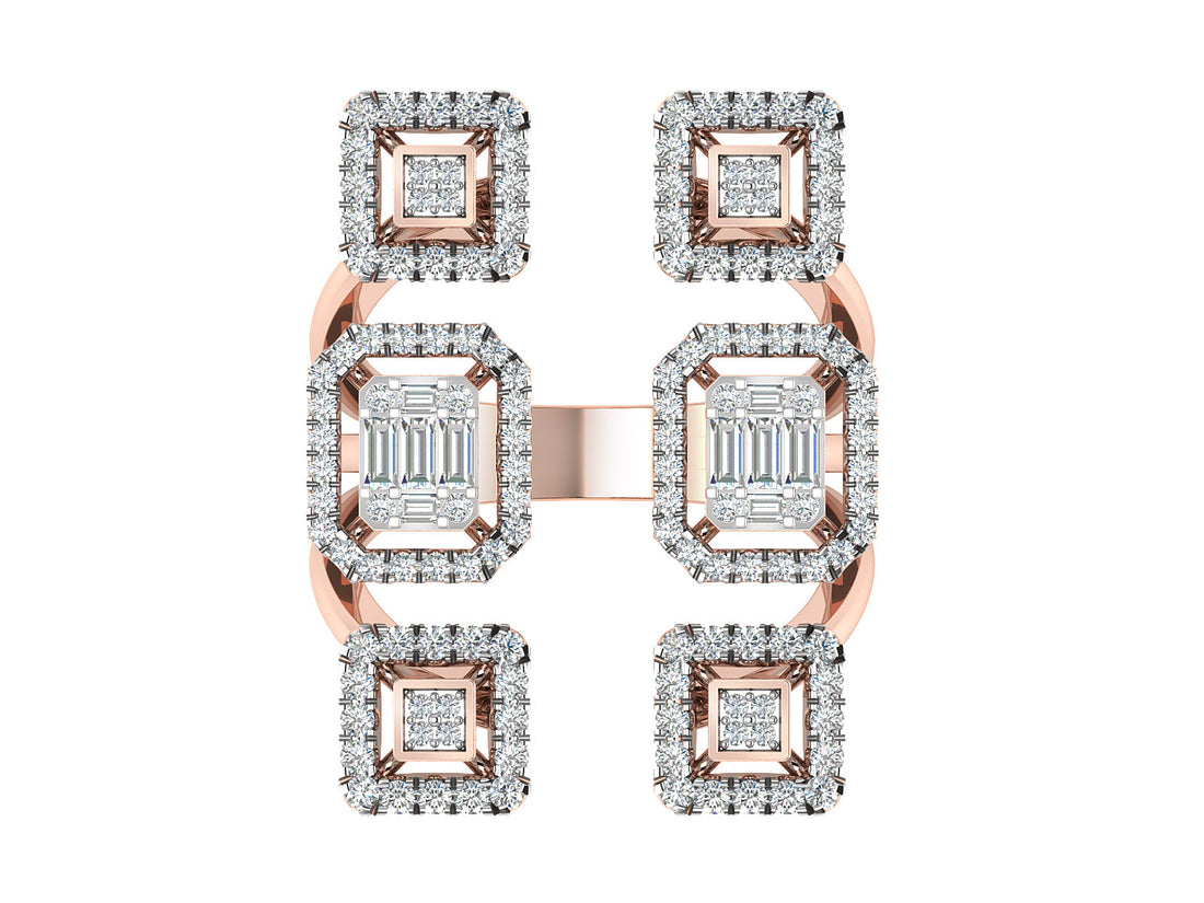 Leafy Autumn Cocktail Ring