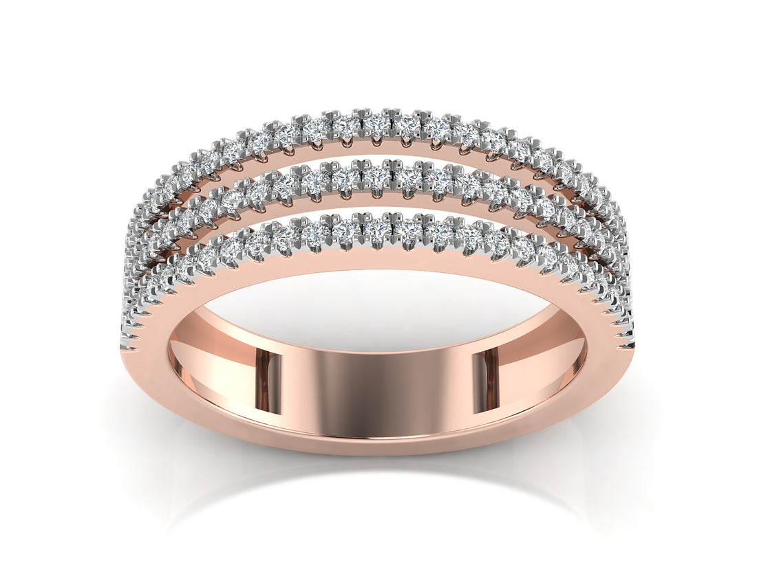 Triple Layers Diamond Band