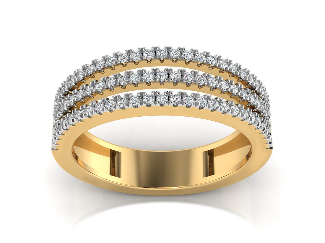 Triple Layers Diamond Band