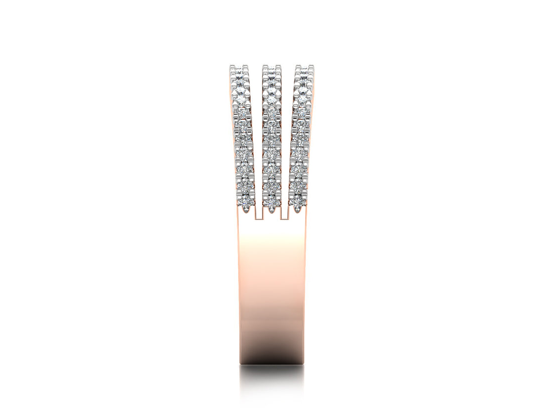 Triple Layers Diamond Band