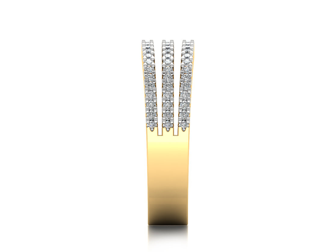 Triple Layers Diamond Band