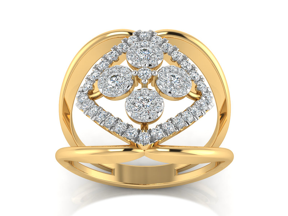 Looped Together Diamond Ring