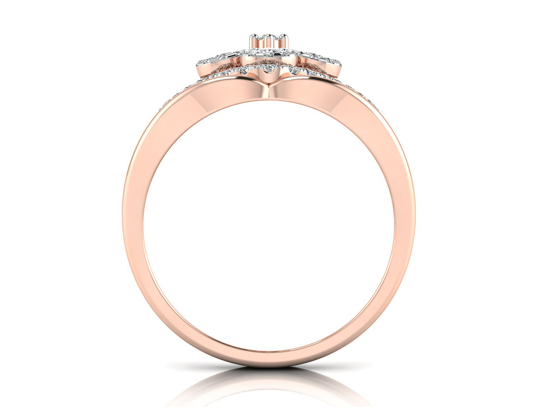 Looped Together Diamond Ring